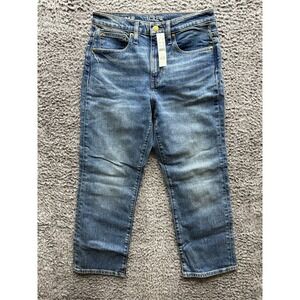 NWT J. Crew Mid Rise Slim Boyfriend Denim‎ Jean Medium Wash Blue Womens Size P25